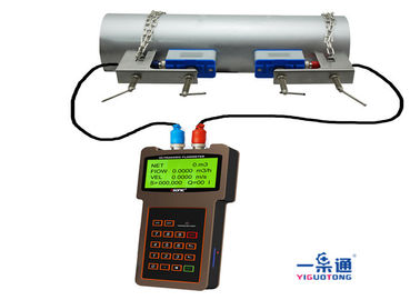 Misuratore di portata ultrasonico portatile durevole, materiale ultrasonico dell'alloggio dell'ABS del contatore per acqua