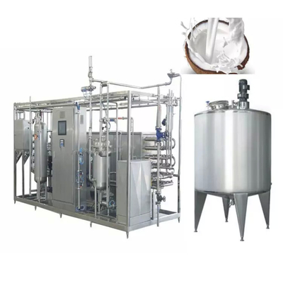 Impianto di produzione di cocco di alta qualità Linea completa di lavorazione del latte di cocco Nuova macchina di cocco con PLC SUS304/316