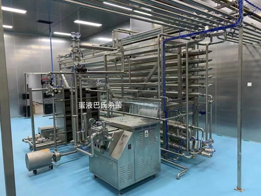 Pasteurizzatore automatico per uova con omogenizzatore e apparecchiature di raffreddamento liquido / processo di uova per il riscaldamento