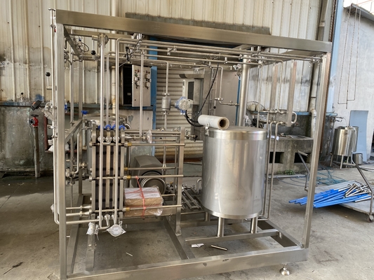 Pasteurizzatore personalizzato da 500-20000L/H con PLC Sterilizzatore da 500-20000L/H per la linea di lavorazione di mele/aranci/cocco SUS304/316