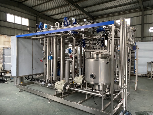 Pasteurizzatore personalizzato da 500 a 2000 l/h per la linea di lavorazione del succo d'arancia/mela/cocco