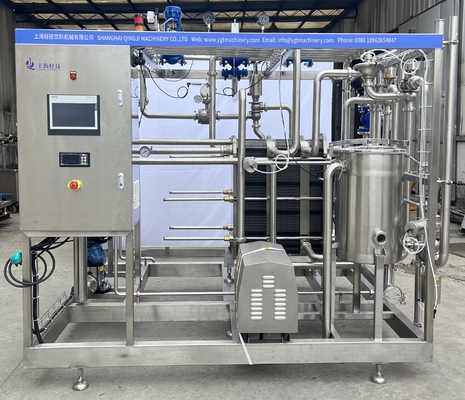 Macchina di sterilizzazione con pastorizzatore per impianti di lavorazione di liquidi per uova con PLC automatico