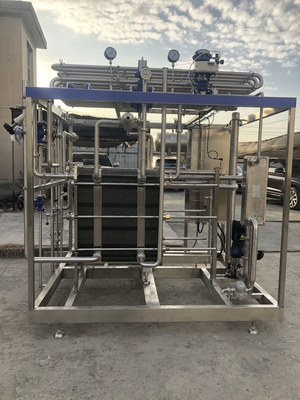Pasteurizzatore ad alta capacità 0,5-20L/H per la linea di lavorazione del latte/frutta, succo di frutta/salsa macchina di pastorizzazione completamente automatica o semiautomatica con PLC