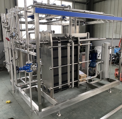 Pasteurizzatore ad alta capacità 0,5-20L/H per la linea di lavorazione del latte/frutta, succo di frutta/salsa macchina di pastorizzazione completamente automatica o semiautomatica con PLC