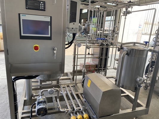 Macchina di sterilizzazione con pastorizzatore per impianti di lavorazione di liquidi per uova con PLC automatico