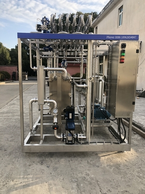 Pasteurizzatore personalizzato da 500 a 2000 l/h per la linea di lavorazione del succo d'arancia/mela/cocco
