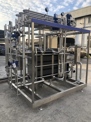 Macchina di sterilizzazione con pastorizzatore per impianti di lavorazione di liquidi per uova con PLC automatico