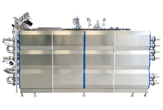 SUS304/316 UHT sterilizzatore per la linea di lavorazione liquida di latte/yogurt/uovo UHT macchina di sterilizzazione con sterilizzatore tubolare PLC