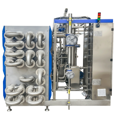 SUS304/316 UHT sterilizzatore per la linea di lavorazione liquida di latte/yogurt/uovo UHT macchina di sterilizzazione con sterilizzatore tubolare PLC