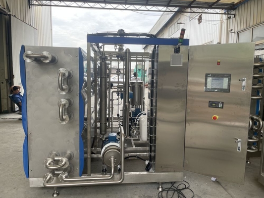 Efficiente e facile da utilizzare UHT Sterilizzatore per la linea di lavorazione di succo di frutta / birra personalizzato 500-20000L / H apparecchiatura di sterilizzazione tubolare SUS304/316