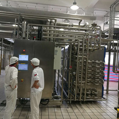 Sterilizzazione UHT tubolare su misura ad alte prestazioni per la produzione di latte/suco/yogurt trasformati sicuri e duraturi