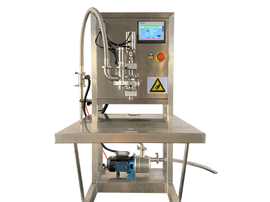 Vendita a caldo Semi-automatico non asettico BIB riempitore per 2L/5L/15L sacchetto in scatola frutta Jiuce/latte/olio macchina di riempimento con PLC