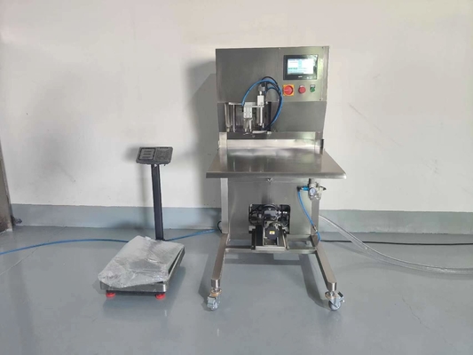 Vendita a caldo Semi-automatico non asettico BIB riempitore per 2L/5L/15L sacchetto in scatola frutta Jiuce/latte/olio macchina di riempimento con PLC