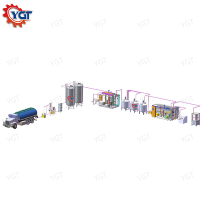 Linea di lavorazione del latte UHT ad alta efficienza e produttività per il latte UHT personalizzato 500-20000 l/h con PLC SUS304/316