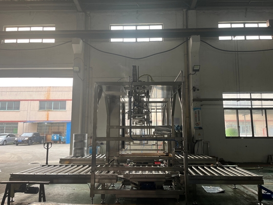 Doppia testa personalizzata 20-1000L BID Bag In Drum Aseptic Filler For Juice/Jam/Pulp Ton Box Filling Machine With PLC SUS304/316