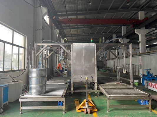 Doppia testa personalizzata 20-1000L BID Bag In Drum Aseptic Filler For Juice/Jam/Pulp Ton Box Filling Machine With PLC SUS304/316