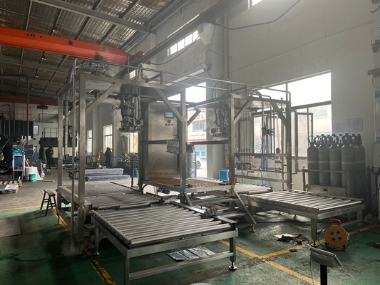 Doppia testa personalizzata 20-1000L BID Bag In Drum Aseptic Filler For Juice/Jam/Pulp Ton Box Filling Machine With PLC SUS304/316