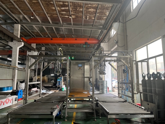 Doppia testa personalizzata 20-1000L BID Bag In Drum Aseptic Filler For Juice/Jam/Pulp Ton Box Filling Machine With PLC SUS304/316