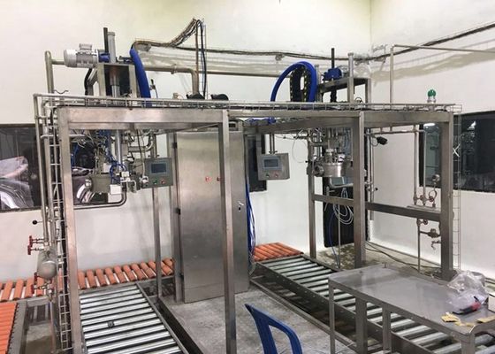 SUS304/316 Macchina di riempimento asettica a testa singola o a doppia testa per 1-220 litri di sacchetto asettico di olio/yogurt/salsa con riempitore PLC