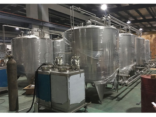 CIP 3000 Sistema di lavaggio CIP ISO 9001 Linea di lavorazione certificata di alimenti e bevande Pulizia automatizzata per la produzione industriale