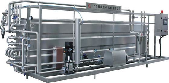 Attrezzatura completa completamente automatica di sterilizzatore UHT tubolare per la lavorazione di latte e bevande