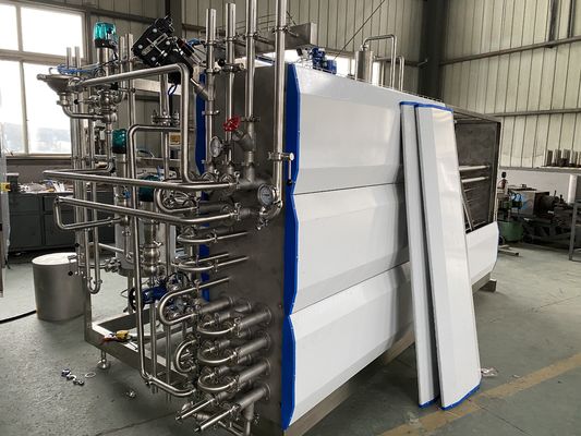 Macchina di sterilizzazione UHT da 1000L che fornisce trattamento ad altissima temperatura e prodotti alimentari liquidi vari asettici SUS304